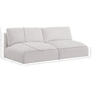 Meridian Ease Cream Polyester Fabric Modular Sofa IMAGE 7