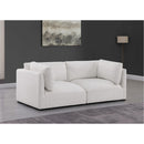 Meridian Ease Cream Polyester Fabric Modular Sofa IMAGE 2