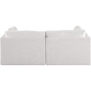 Meridian Ease Cream Polyester Fabric Modular Sofa IMAGE 3