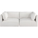Meridian Ease Cream Polyester Fabric Modular Sofa IMAGE 4