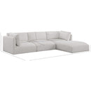 Meridian Ease Cream Polyester Fabric Modular Sectional IMAGE 13