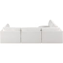 Meridian Ease Cream Polyester Fabric Modular Sectional IMAGE 6