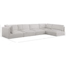 Meridian Ease Cream Polyester Fabric Modular Sectional IMAGE 14