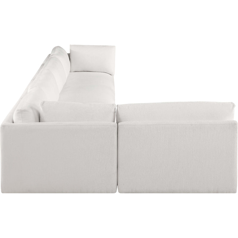 Meridian Ease Cream Polyester Fabric Modular Sectional IMAGE 9
