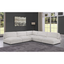 Meridian Ease Cream Polyester Fabric Modular Sectional IMAGE 2