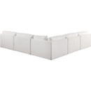 Meridian Ease Cream Polyester Fabric Modular Sectional IMAGE 3