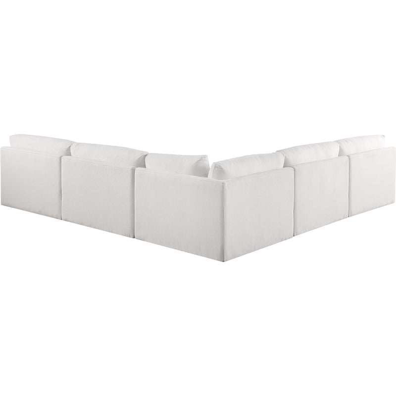 Meridian Ease Cream Polyester Fabric Modular Sectional IMAGE 3