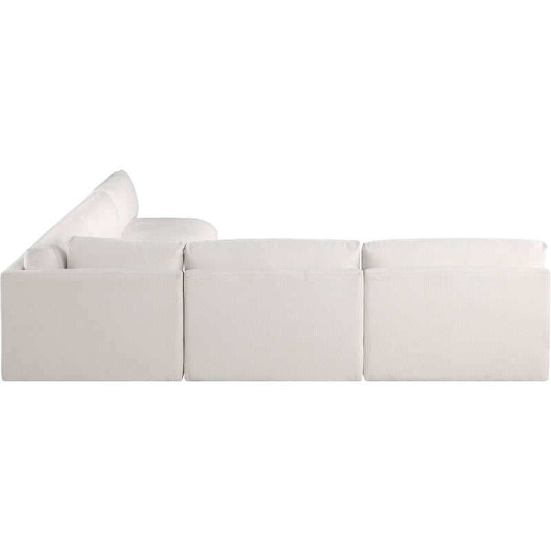 Meridian Ease Cream Polyester Fabric Modular Sectional IMAGE 4
