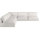 Meridian Ease Cream Polyester Fabric Modular Sectional IMAGE 5