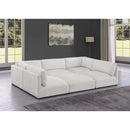 Meridian Ease Cream Polyester Fabric Modular Sectional IMAGE 2