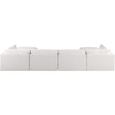 Meridian Ease Cream Polyester Fabric Modular Sectional IMAGE 3
