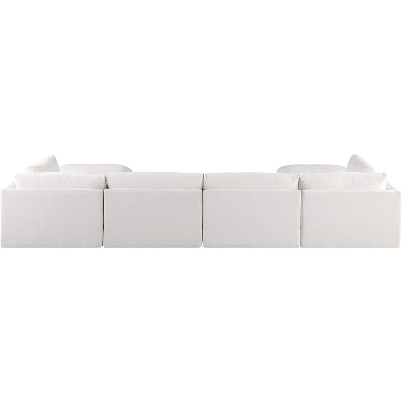 Meridian Ease Cream Polyester Fabric Modular Sectional IMAGE 3