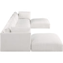 Meridian Ease Cream Polyester Fabric Modular Sectional IMAGE 5