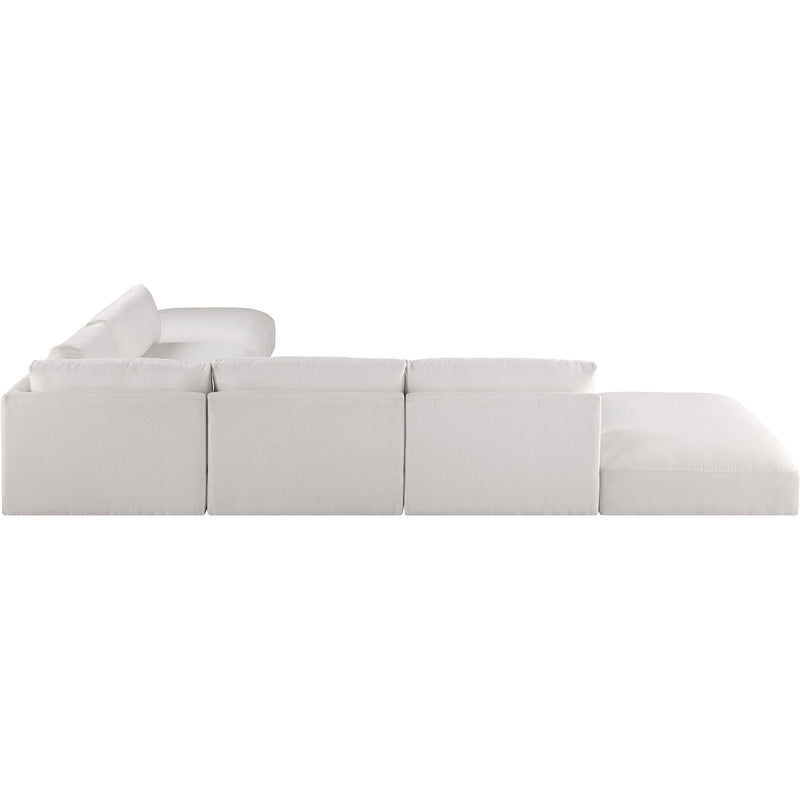 Meridian Ease Cream Polyester Fabric Modular Sectional IMAGE 3