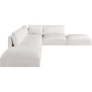 Meridian Ease Cream Polyester Fabric Modular Sectional IMAGE 4