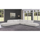 Meridian Ease Cream Polyester Fabric Modular Sectional IMAGE 2