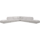 Meridian Ease Cream Polyester Fabric Modular Sectional IMAGE 9