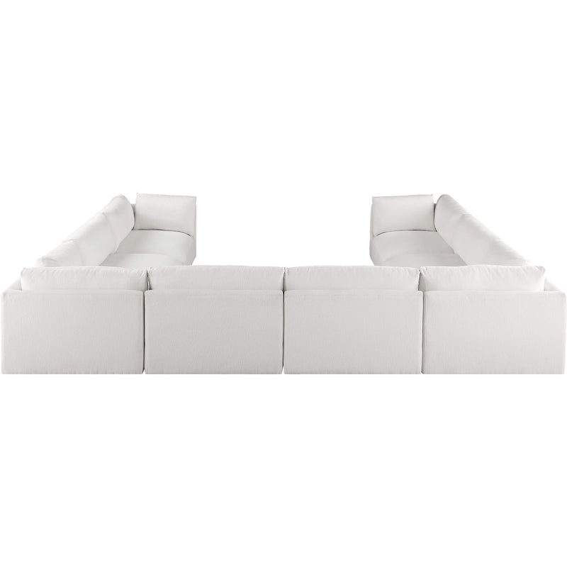 Meridian Ease Cream Polyester Fabric Modular Sectional IMAGE 3
