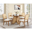 Meridian Butterfly Brown Dining Table IMAGE 2