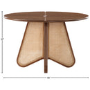 Meridian Butterfly Brown Dining Table IMAGE 7