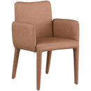 Meridian Pelle Brown Vegan Leather Accent/Dining Chair IMAGE 2
