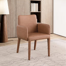 Meridian Pelle Brown Vegan Leather Accent/Dining Chair IMAGE 7