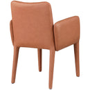 Meridian Pelle Cognac Vegan Leather Accent/Dining Chair IMAGE 2