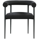 Meridian Louie Black Boucle Fabric Dining Chair IMAGE 4