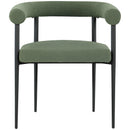 Meridian Louie Green Boucle Fabric Dining Chair IMAGE 4