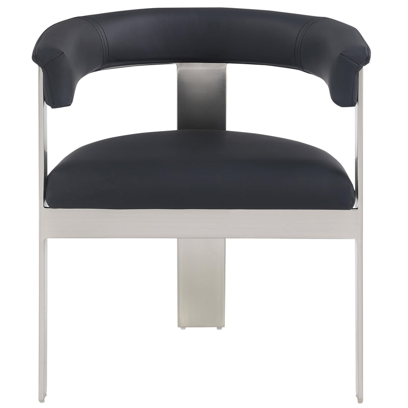 Meridian Romeo Black Vegan Leather Dining Chair IMAGE 4