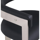 Meridian Romeo Black Vegan Leather Dining Chair IMAGE 7