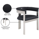 Meridian Romeo Black Vegan Leather Dining Chair IMAGE 9