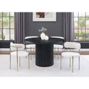 Meridian Belinda Black Oak Veneer Dining Table IMAGE 2