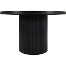 Meridian Belinda Black Oak Veneer Dining Table IMAGE 3
