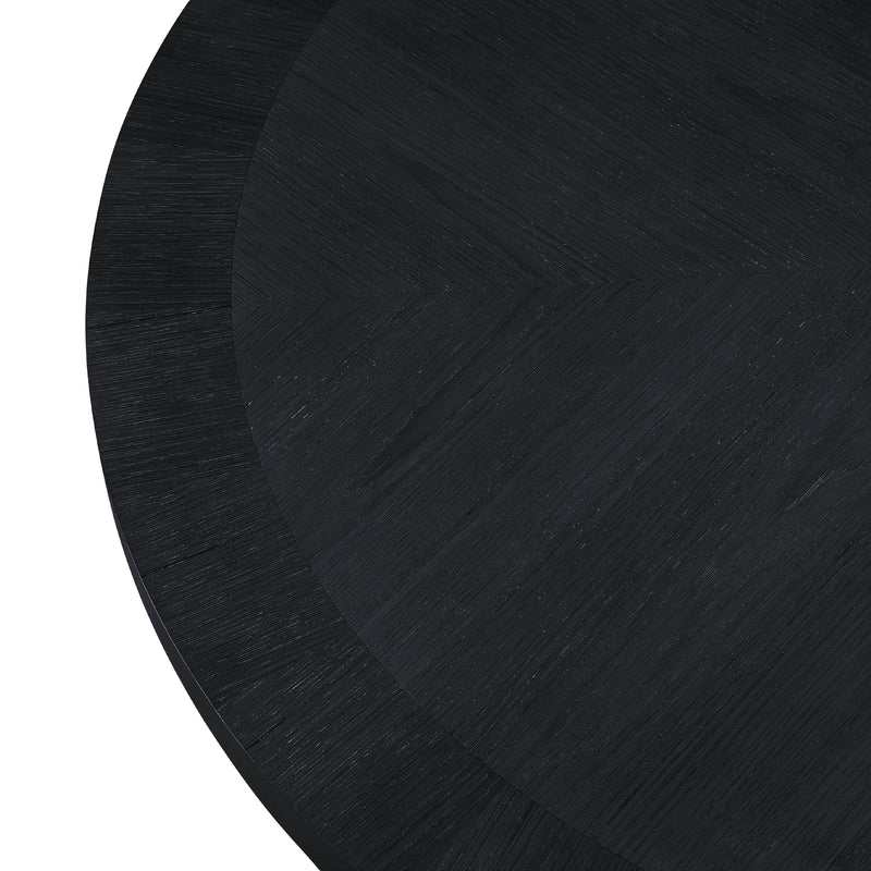 Meridian Belinda Black Oak Veneer Dining Table IMAGE 5