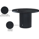 Meridian Belinda Black Oak Veneer Dining Table IMAGE 7