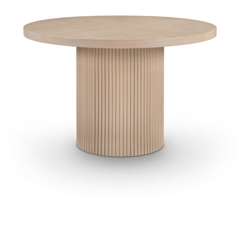 Meridian Belinda Natural Oak Veneer Dining Table IMAGE 1
