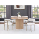 Meridian Belinda Natural Oak Veneer Dining Table IMAGE 2