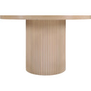 Meridian Belinda Natural Oak Veneer Dining Table IMAGE 3