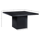 Meridian Belinda Black Oak Veneer Dining Table IMAGE 7