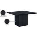 Meridian Belinda Black Oak Veneer Dining Table IMAGE 8