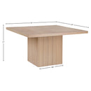 Meridian Belinda Natural Oak Veneer Dining Table IMAGE 7
