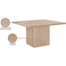 Meridian Belinda Natural Oak Veneer Dining Table IMAGE 8