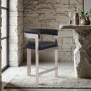 Meridian Romeo Black Vegan Leather Counter Stool IMAGE 2