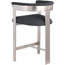 Meridian Romeo Black Boucle Fabric Counter Stool IMAGE 5