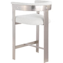 Meridian Romeo Cream Boucle Fabric Counter Stool IMAGE 7
