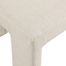 Meridian Benson Beige Linen Textured Fabric Dining Chair IMAGE 7