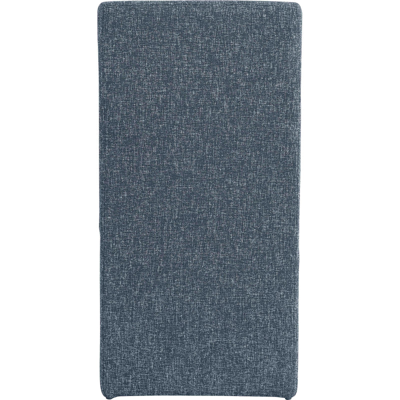Meridian Benson Blue Linen Textured Fabric Dining Chair IMAGE 3
