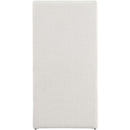Meridian Benson Cream Linen Textured Fabric Dining Chair IMAGE 3