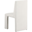 Meridian Benson Cream Linen Textured Fabric Dining Chair IMAGE 6